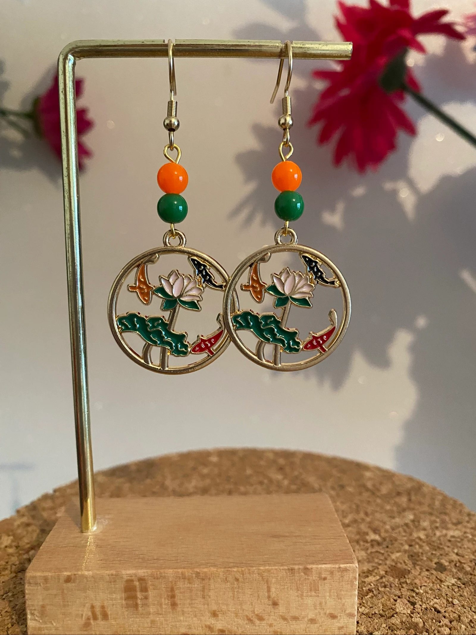 Boucles d’oreilles « Danse des Carpes Koï » – photo 3